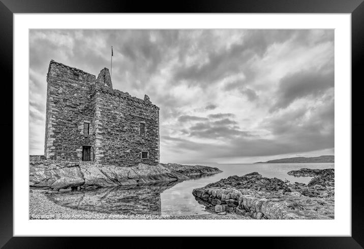 Portencross Castle Framed Mounted Print by Ros Ambrose