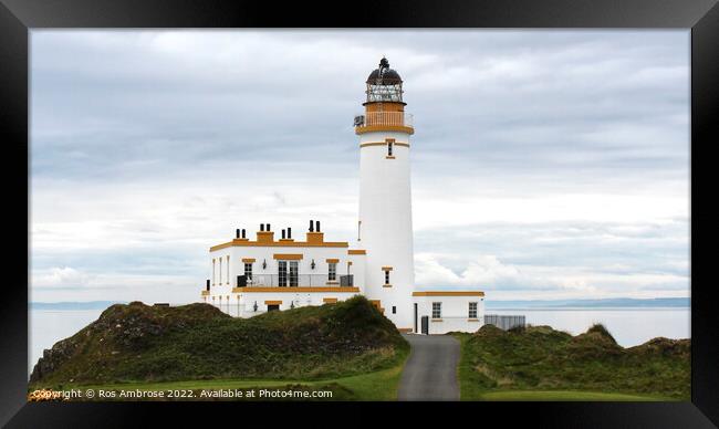 Turnberry Lighthouse Framed Print by Ros Ambrose