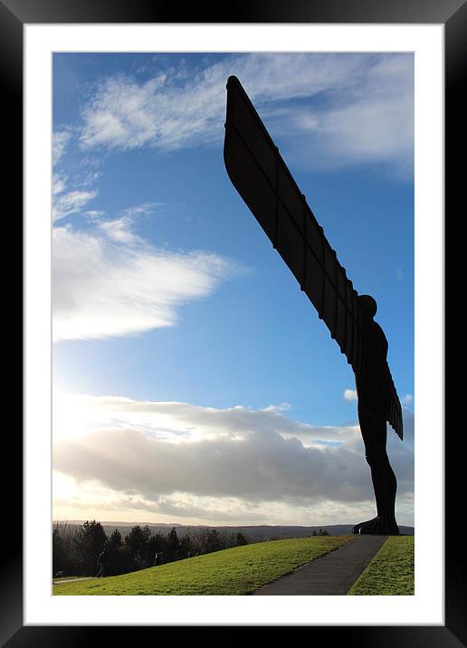  Angel of the North Framed Mounted Print by Ros Ambrose