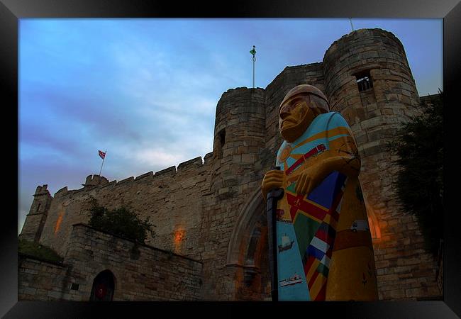  Standing Guard at Lincoln Castle Framed Print by Ros Ambrose