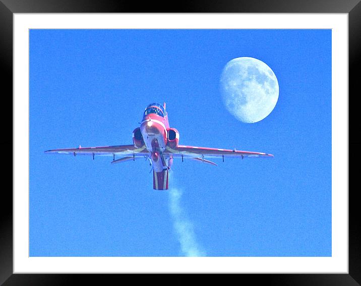 Fly Me To The Moon Framed Mounted Print by Ros Ambrose