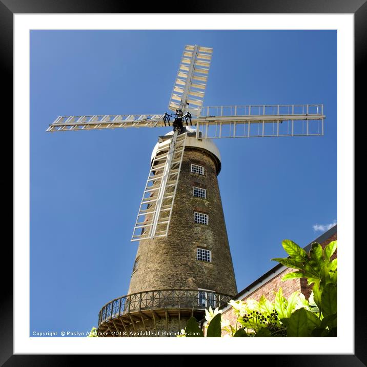 Moulton Windmill Framed Mounted Print by Ros Ambrose