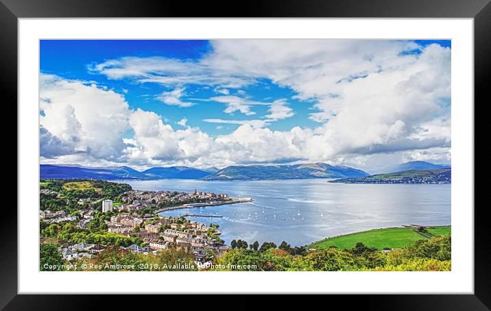 Breathtaking Vista from Lyle Hill Framed Mounted Print by Ros Ambrose