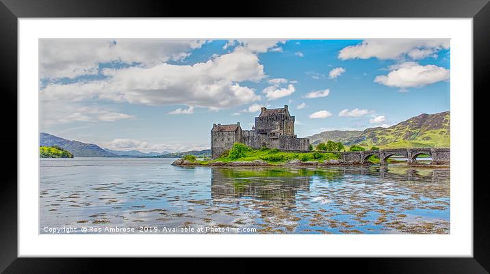 Eileen Donan Castle Framed Mounted Print by Ros Ambrose
