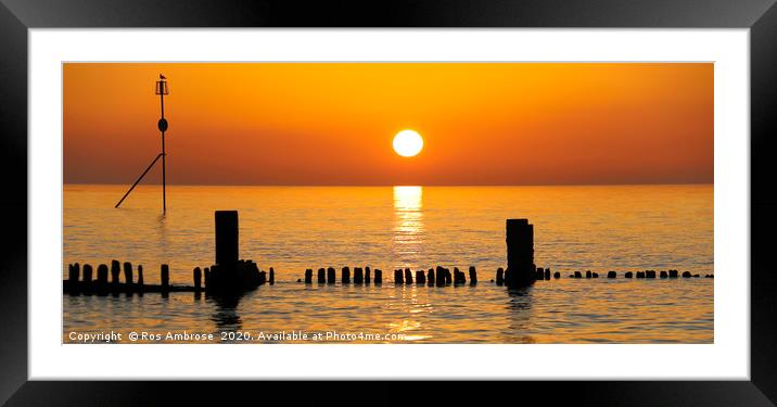 Hunstanton Framed Mounted Print by Ros Ambrose