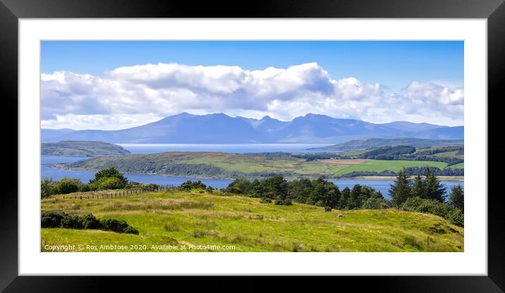 Goat Fell Arran Framed Mounted Print by Ros Ambrose