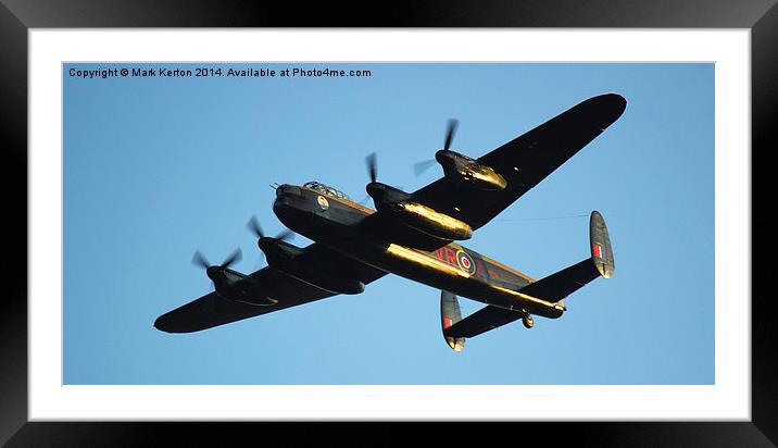  AVRO Lancaster Bomber "VeRA"  Framed Mounted Print by Mark Kerton