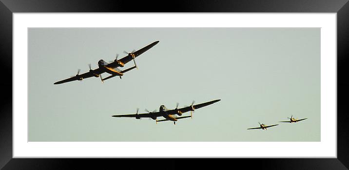  Fighters join for the first time Framed Mounted Print by Mark Kerton