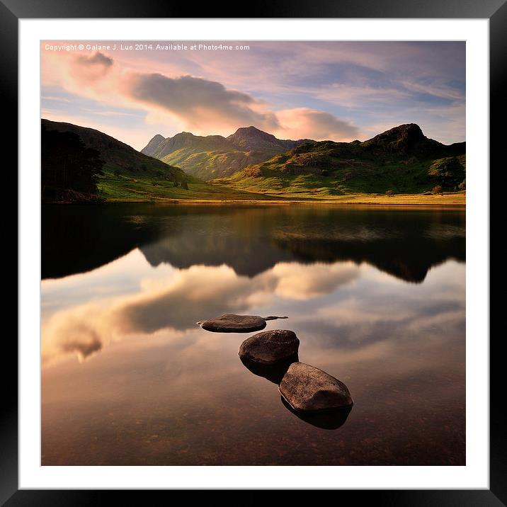 Great Langdale Framed Mounted Print by Galane J. Luo
