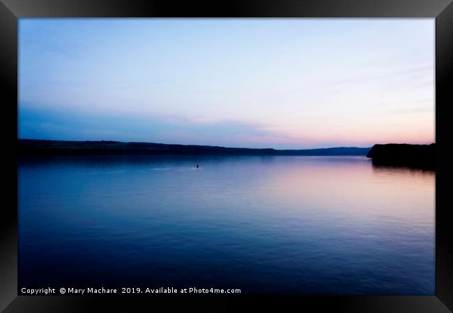 Serenity on the Danube Framed Print by Mary Machare