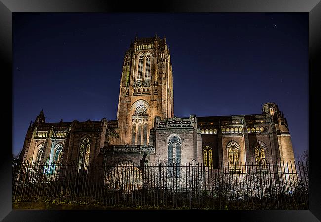 liverpool Anglican cathedral Framed Print by Mark Clair