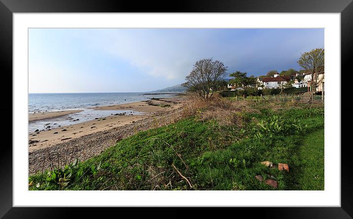  Looking across Whiting Bay, Isle of Arran Framed Mounted Print by Alan Whyte