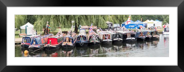 Barges On The Avon Framed Mounted Print by Alan Whyte