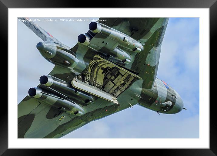  Vulcan XH558 Open Bomb Bay Framed Mounted Print by Neil Hutchinson