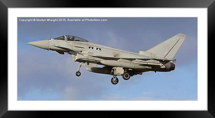  RAF 2 Sqn Typhoon Eurofighter Framed Mounted Print by Martyn Wraight