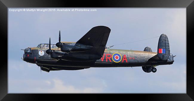  Avro Lancaster - WW2 Bomber Framed Print by Martyn Wraight