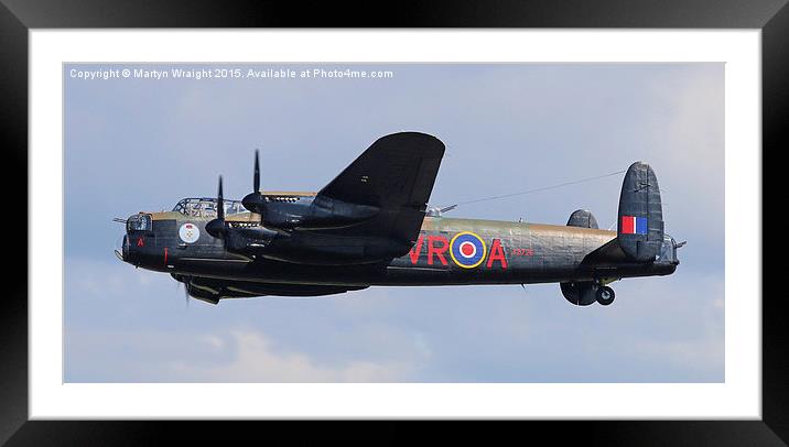  Avro Lancaster - WW2 Bomber Framed Mounted Print by Martyn Wraight