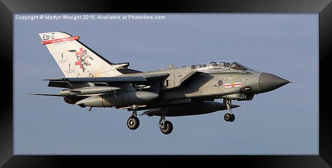 RAF 41 Sqn GR4 Tornado Framed Print by Martyn Wraight