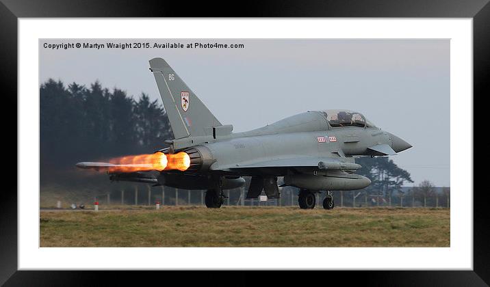  29 Sqn Typhoon performance departure Framed Mounted Print by Martyn Wraight