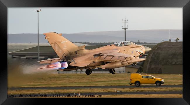 Gulf War " RAF Tornado Gr4" Framed Print by Martyn Wraight