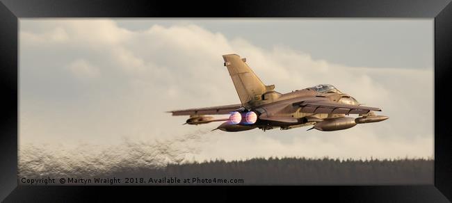 Gulf War " RAF Tornado Gr4" Framed Print by Martyn Wraight