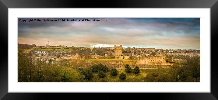  Richmond Castle Framed Mounted Print by Ben Wilkinson