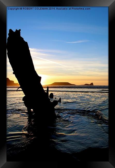  Helvetia Ship Wreck Framed Print by ROBERT COLEMAN