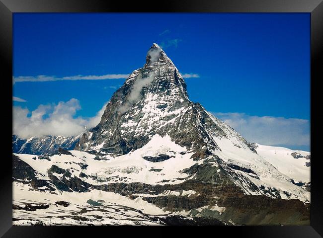 Matterhorn Framed Print by michael mcfarlane