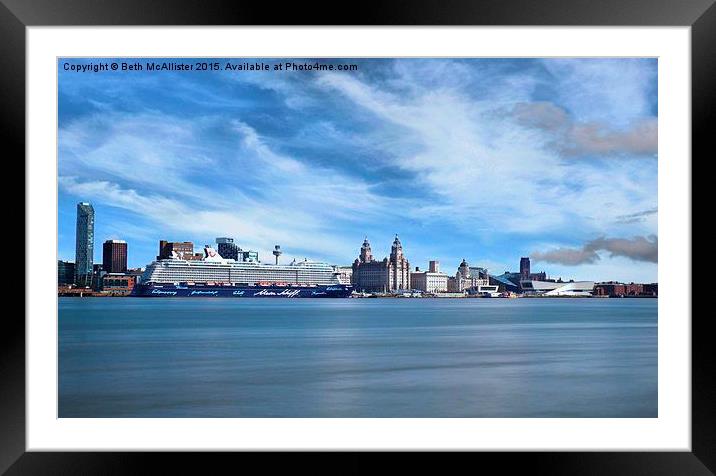 Liverpool in the sun Framed Mounted Print by Beth McAllister