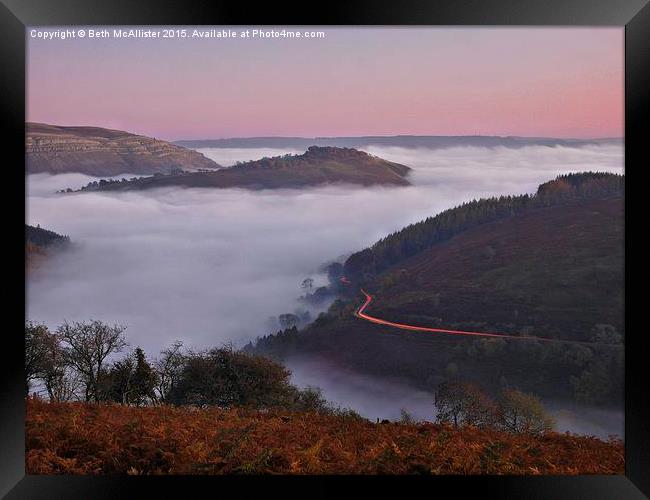 Horseshoe Pass, North Wales Framed Print by Beth McAllister