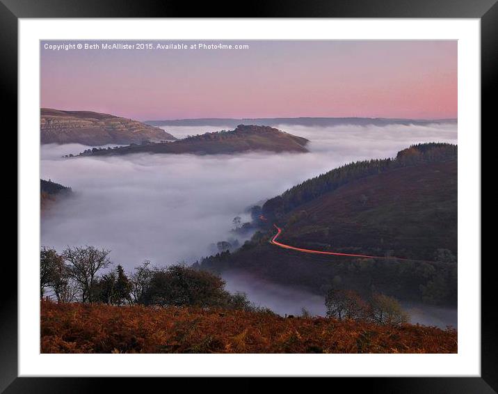 Horseshoe Pass, North Wales Framed Mounted Print by Beth McAllister