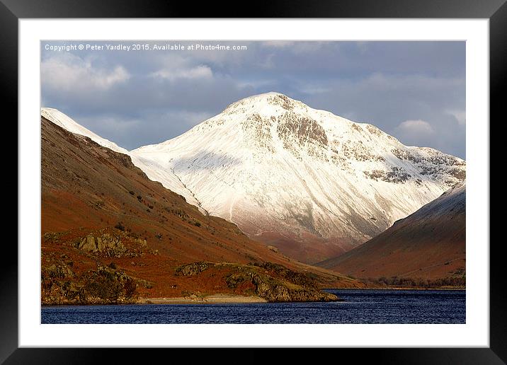  Great Gable Framed Mounted Print by Peter Yardley