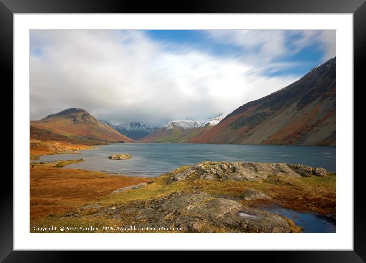 Wastwater #4 Framed Mounted Print by Peter Yardley