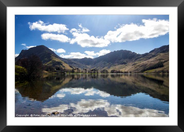 Buttermere in Spring Framed Mounted Print by Peter Yardley