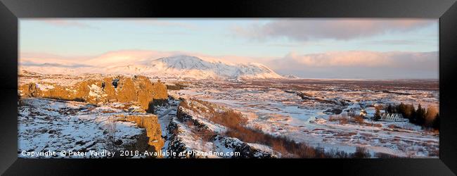 Thingvellir National Park, Iceland Framed Print by Peter Yardley