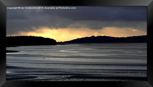 Arnside Sunset  Framed Print by Ian Somerville