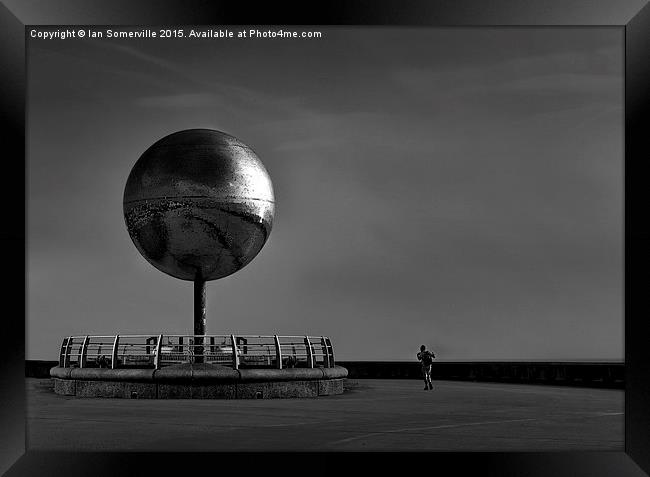  Glitter Ball Blackpool South Beach Framed Print by Ian Somerville