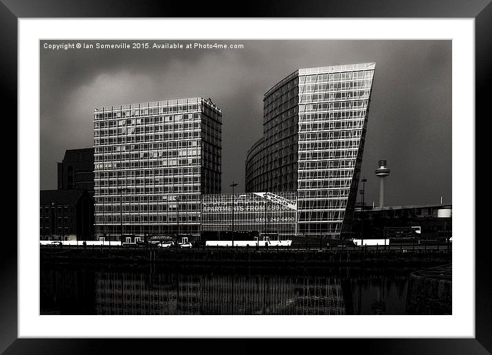  Apartments at Liverpool Docks Framed Mounted Print by Ian Somerville