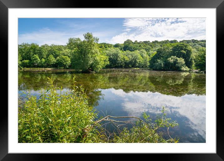The Roman Lakes, Marple, Stockport Framed Mounted Print by Andrew Kearton