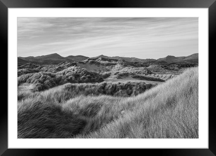 Dunes at Harlech, North Wales Framed Mounted Print by Andrew Kearton