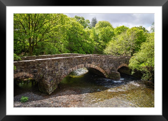 Bethania Bridge, Nantgwynant, North Wales Framed Mounted Print by Andrew Kearton
