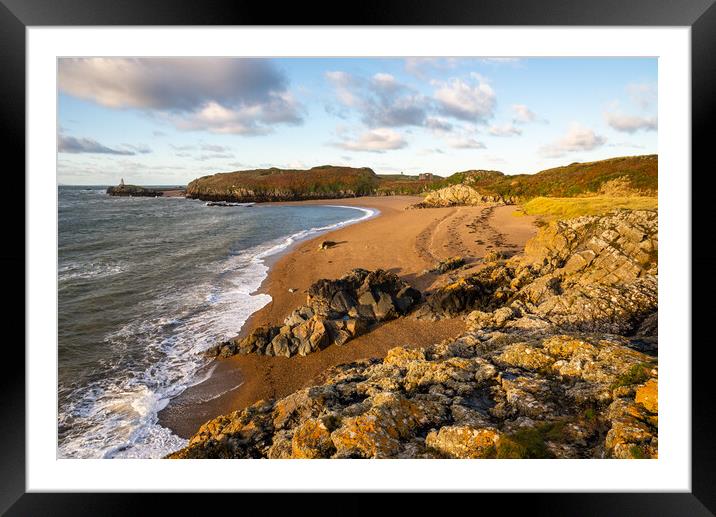 Dawn on Llanddwyn Island, Anglesley, North Wales Framed Mounted Print by Andrew Kearton