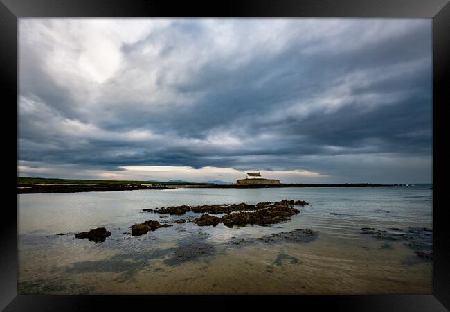 St Cwyfan's Church, Aberffraw, Anglesey Framed Print by Andrew Kearton