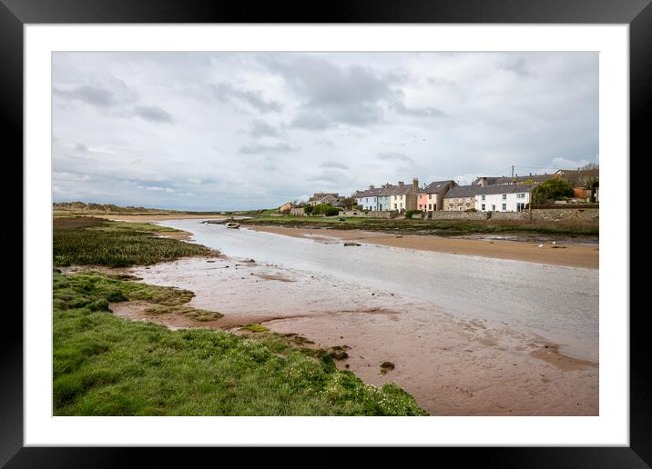The village of Aberffraw, Anglesey, Wales Framed Mounted Print by Andrew Kearton