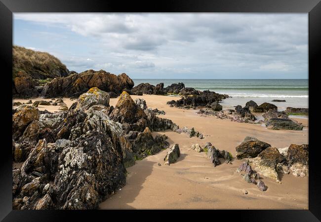 Aberffraw beach, Anglesey, North Wales Framed Print by Andrew Kearton