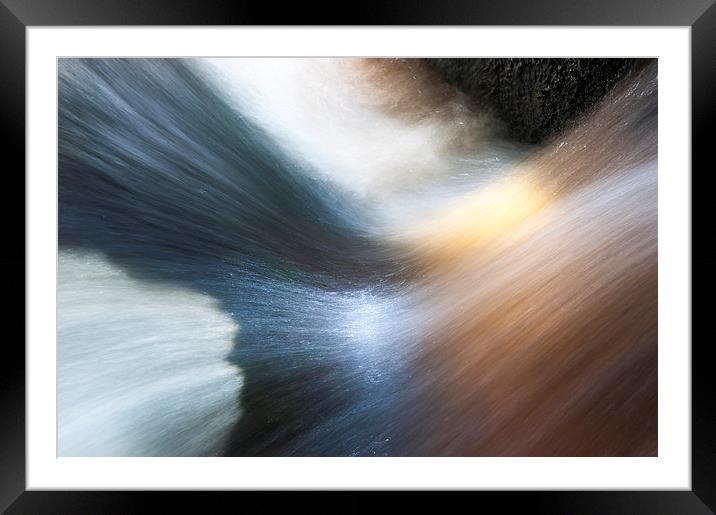  Water flow Framed Mounted Print by Andrew Kearton