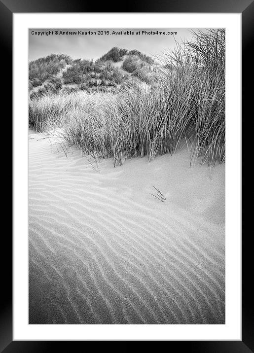  Dune textures Framed Mounted Print by Andrew Kearton