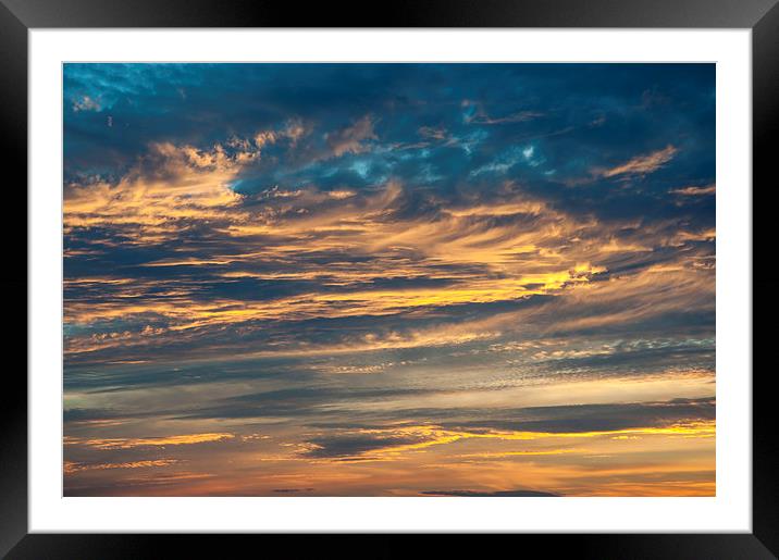  Spectacular September sunset Framed Mounted Print by Andrew Kearton