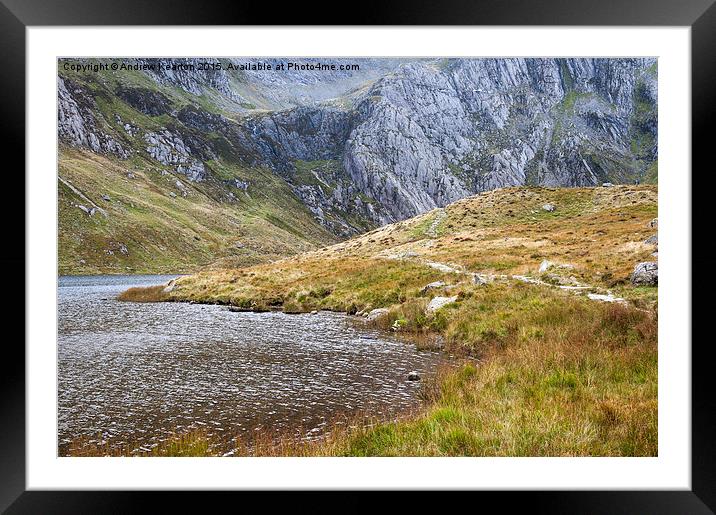  Cwm Idwal, Snowdonia, North Wales Framed Mounted Print by Andrew Kearton