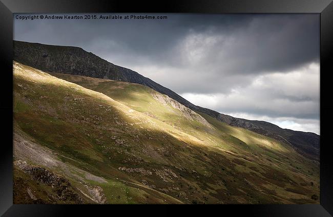  The mountains of Snowdonia Framed Print by Andrew Kearton